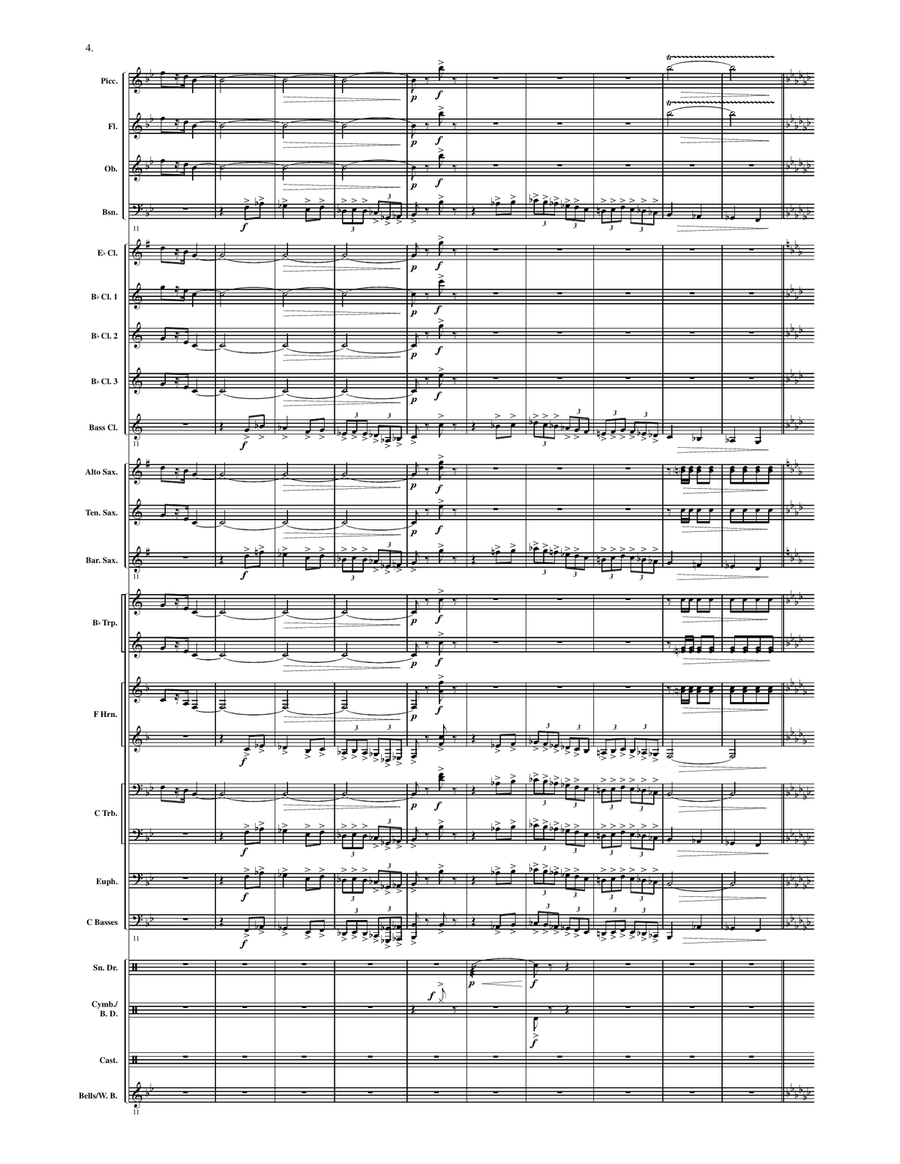 La Luz del Sol La Luz del Sol Concert Band scores gallery preview page 3