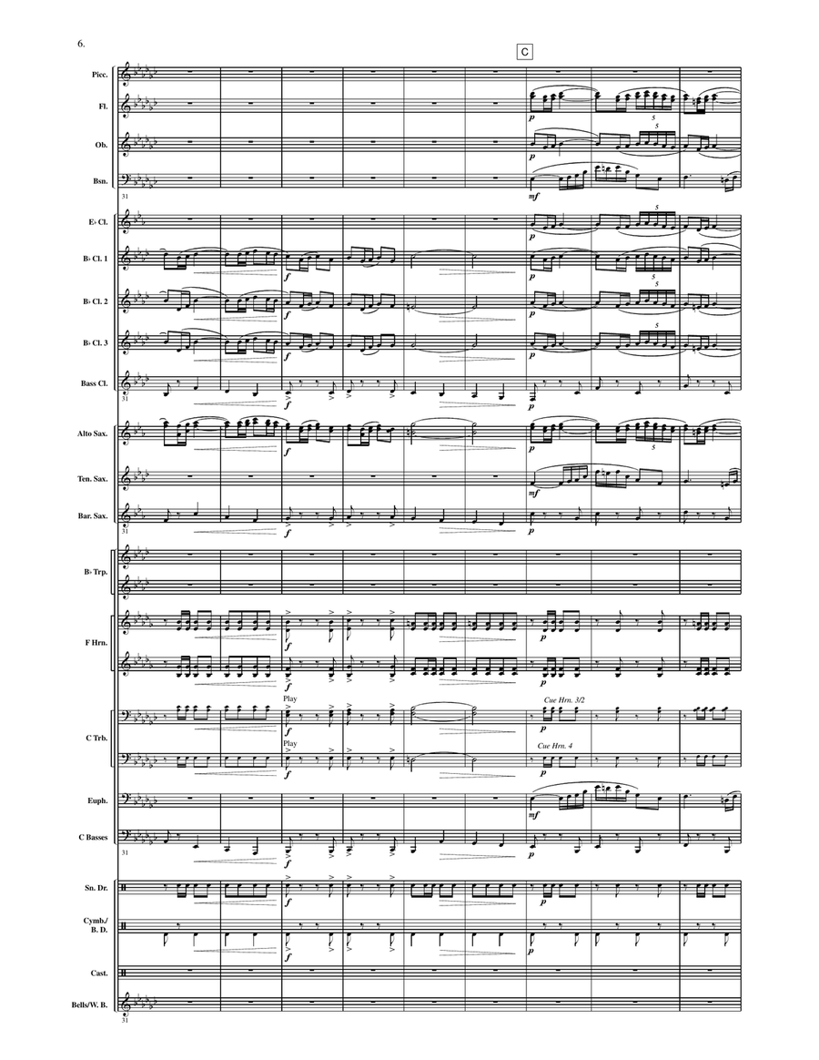 La Luz del Sol La Luz del Sol Concert Band scores gallery preview page 5