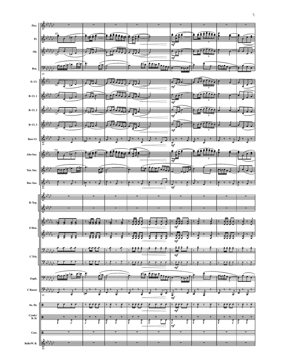 La Luz del Sol La Luz del Sol Concert Band scores gallery preview page 6