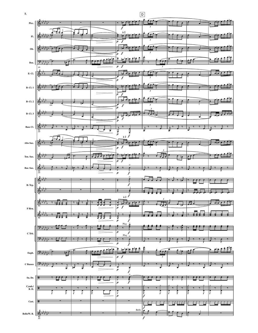 La Luz del Sol La Luz del Sol Concert Band scores gallery preview page 7
