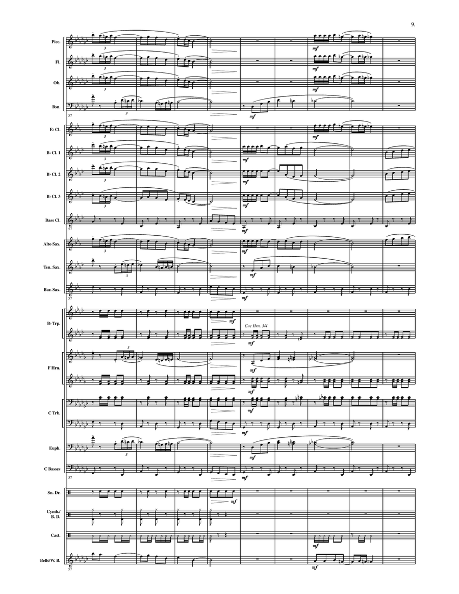 La Luz del Sol La Luz del Sol Concert Band scores gallery preview page 8
