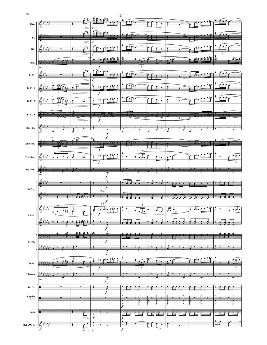 La Luz del Sol La Luz del Sol Concert Band scores gallery preview page 9