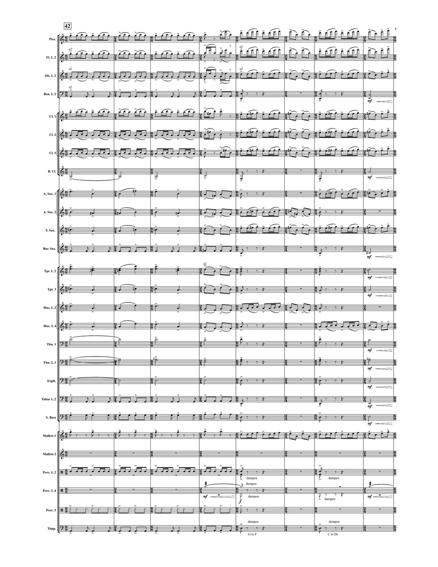 Phoenix Ascending Phoenix Ascending Concert Band scores gallery preview page 6