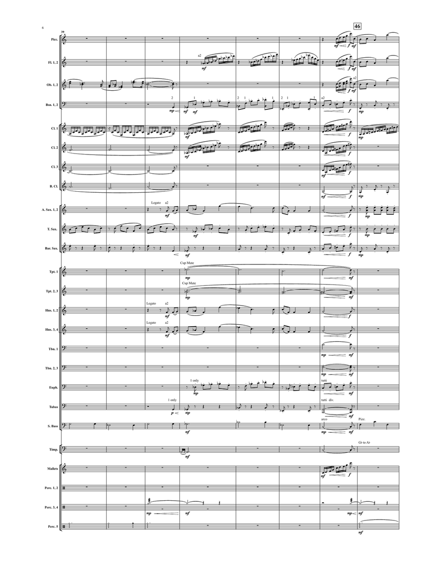 The Rings of Saturn (score only) Concert Band scores gallery preview page 7