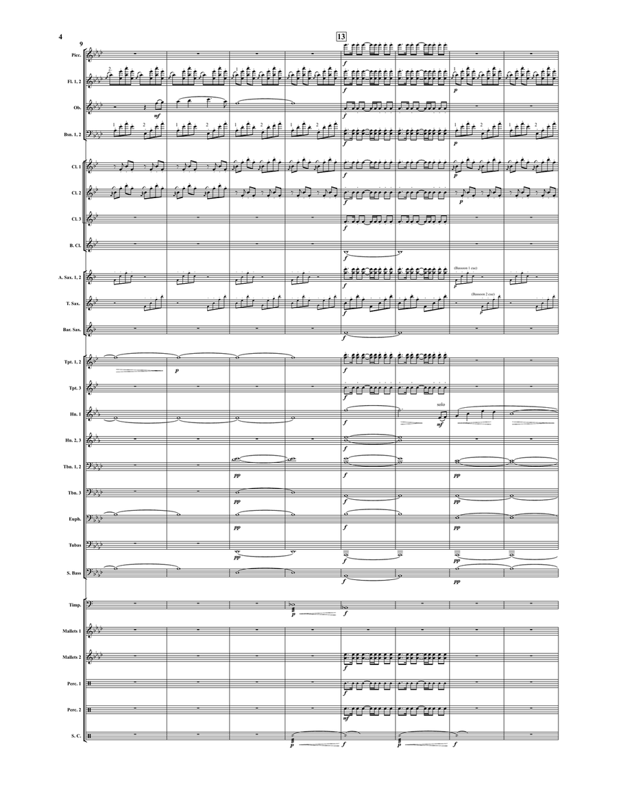 Soaring with the Eagles Soaring with the Eagles Concert Band scores gallery preview page 3