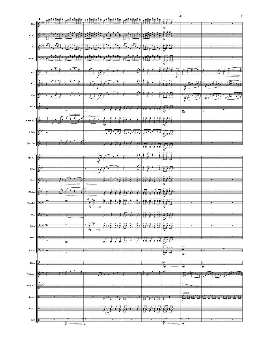Soaring with the Eagles Soaring with the Eagles Concert Band scores gallery preview page 6