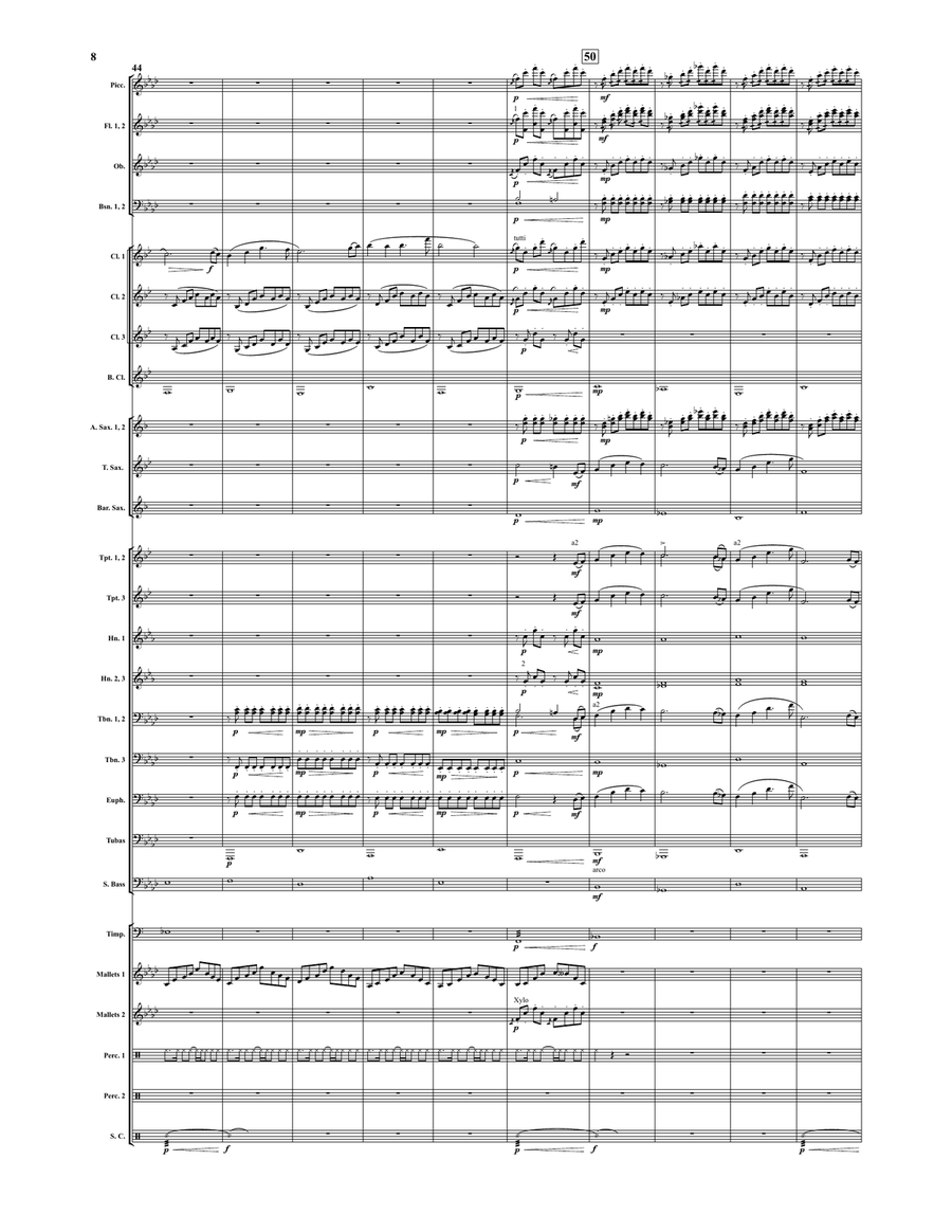 Soaring with the Eagles Soaring with the Eagles Concert Band scores gallery preview page 7