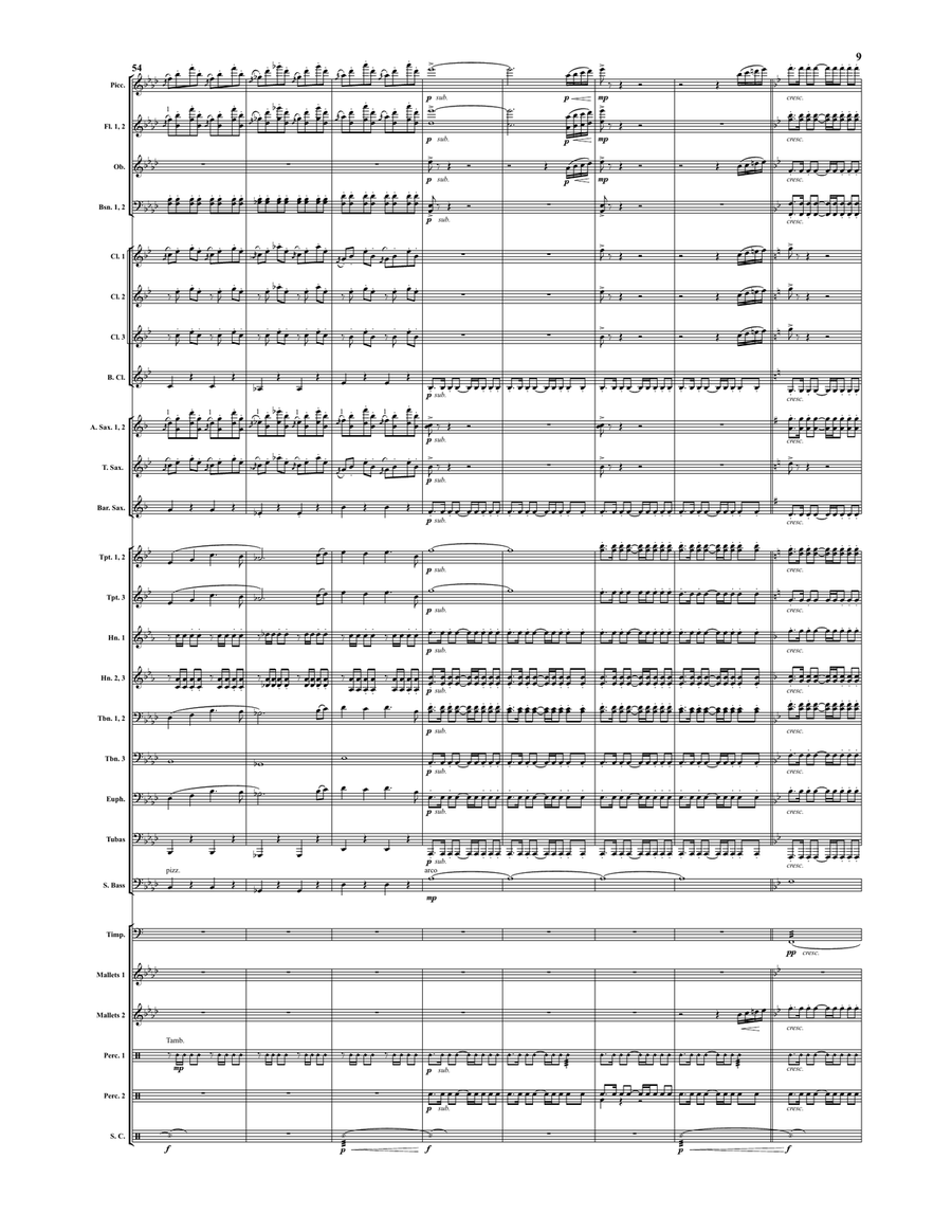 Soaring with the Eagles Soaring with the Eagles Concert Band scores gallery preview page 8