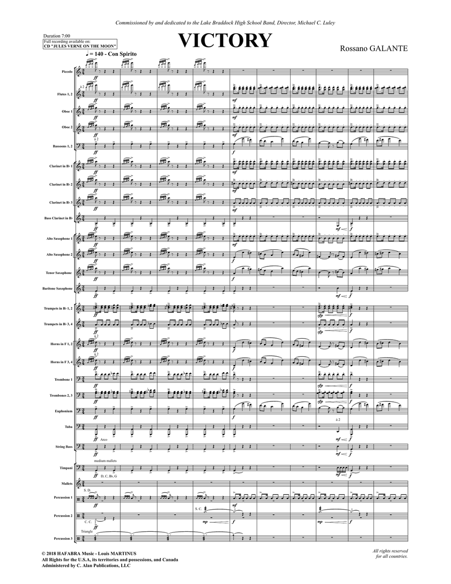 Victory Victory Concert Band scores gallery preview page 2