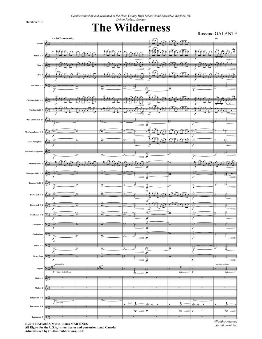 The Wilderness The Wilderness Concert Band scores gallery preview page 2