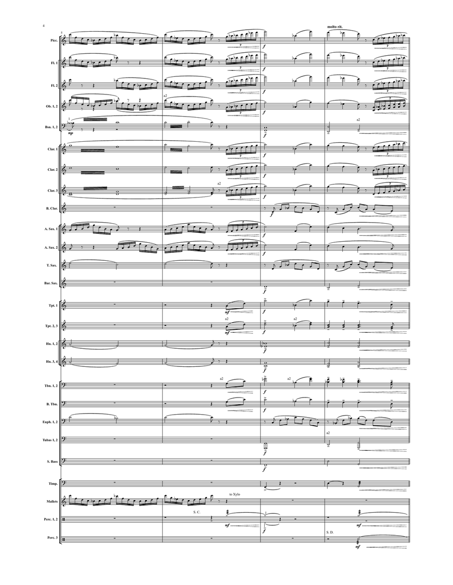 Lexicon of the Gods (score only) Concert Band scores gallery preview page 3