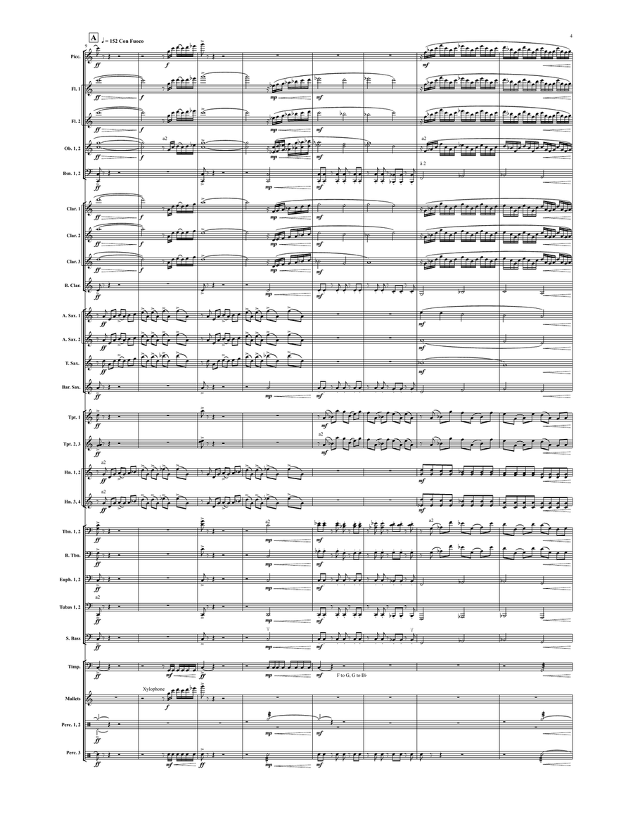 Lexicon of the Gods (score only) Concert Band scores gallery preview page 4