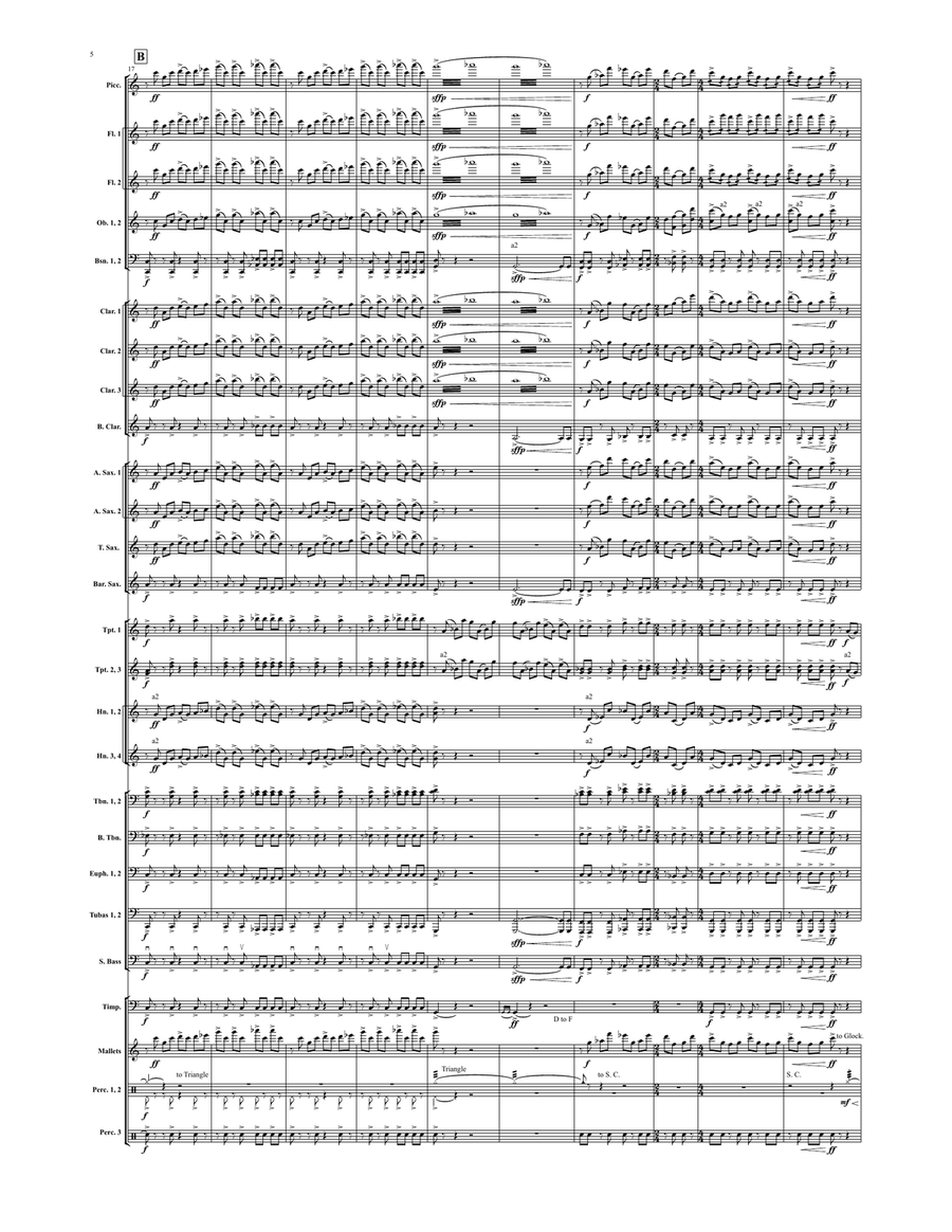 Lexicon of the Gods (score only) Concert Band scores gallery preview page 5