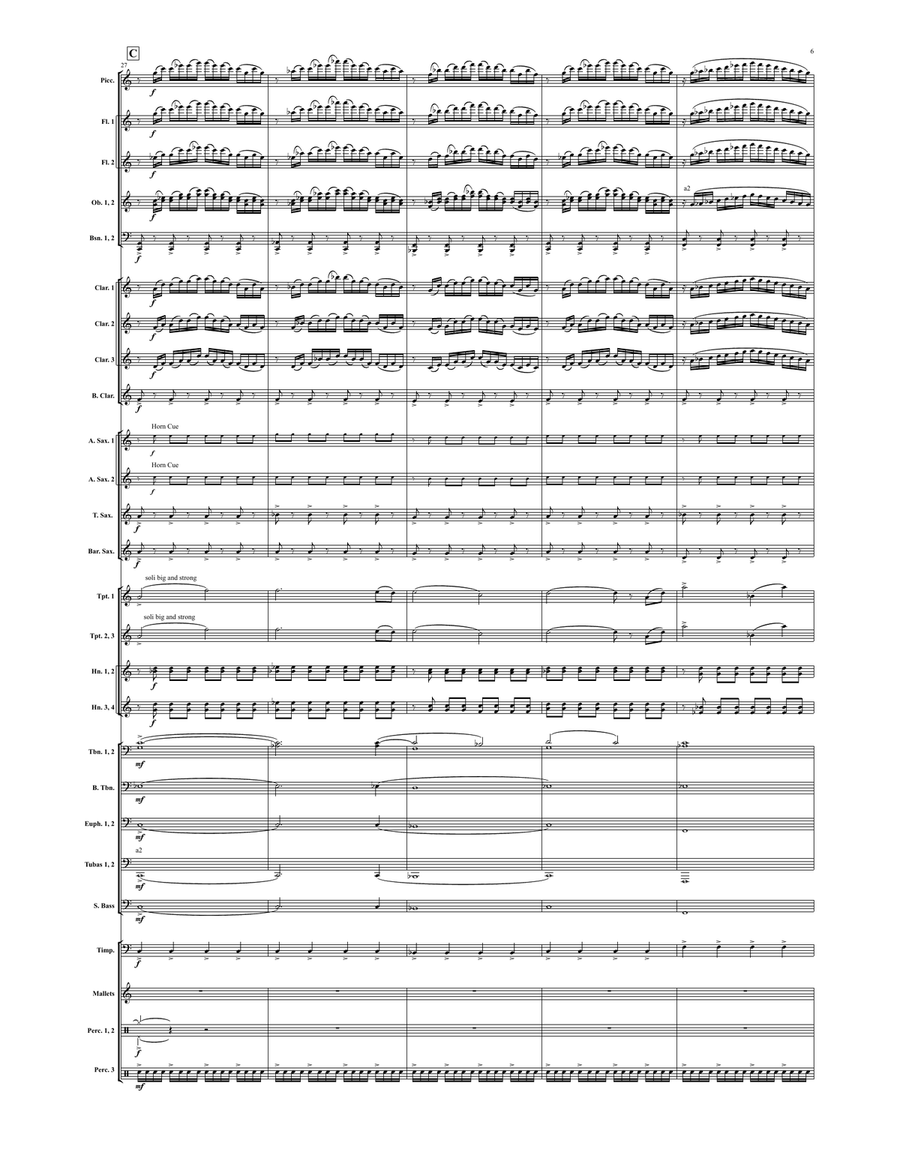 Lexicon of the Gods (score only) Concert Band scores gallery preview page 6