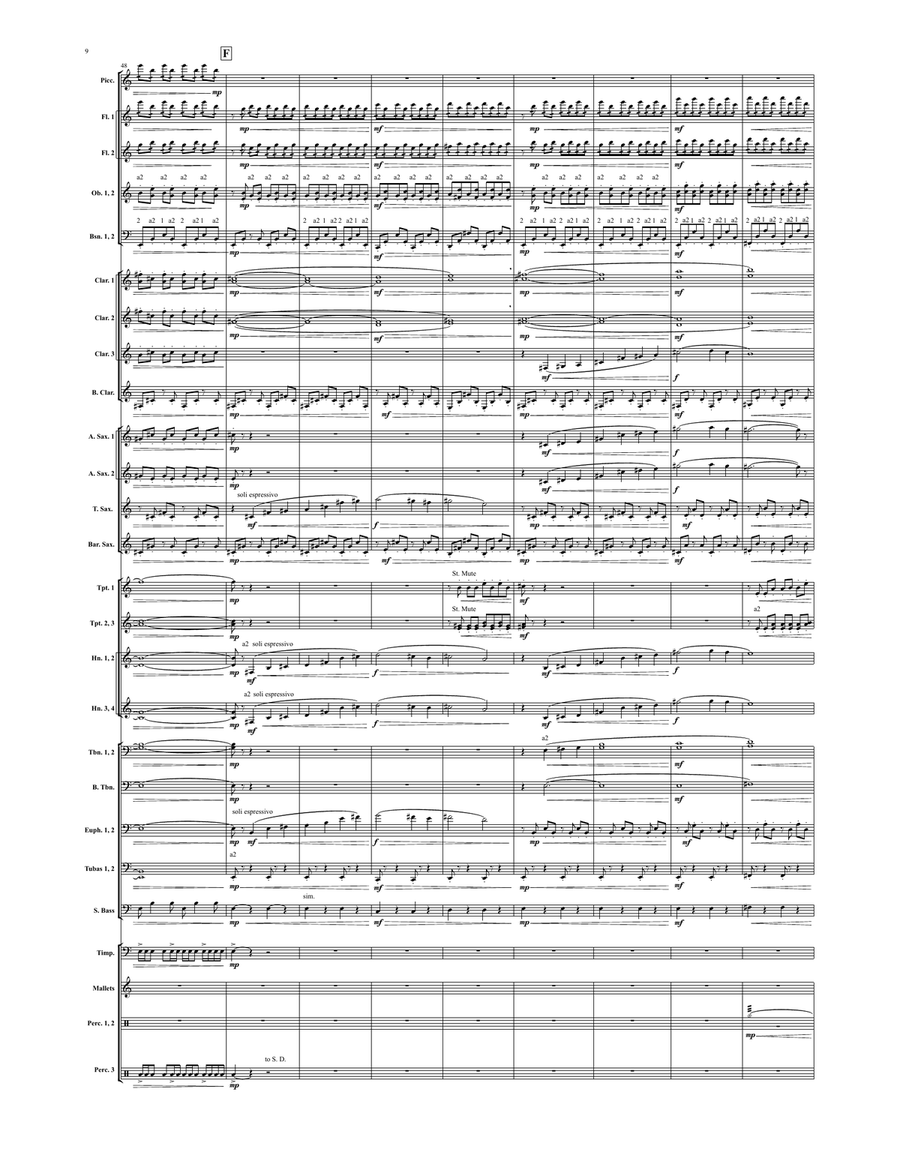 Lexicon of the Gods (score only) Concert Band scores gallery preview page 9