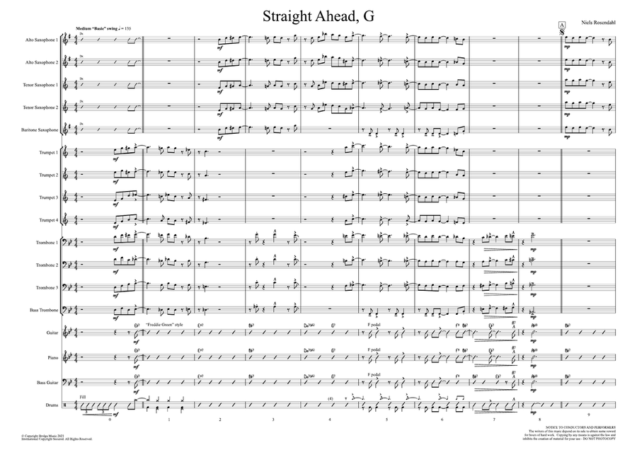 Straight Ahead, G Jazz Ensemble - Sheet Music page 2