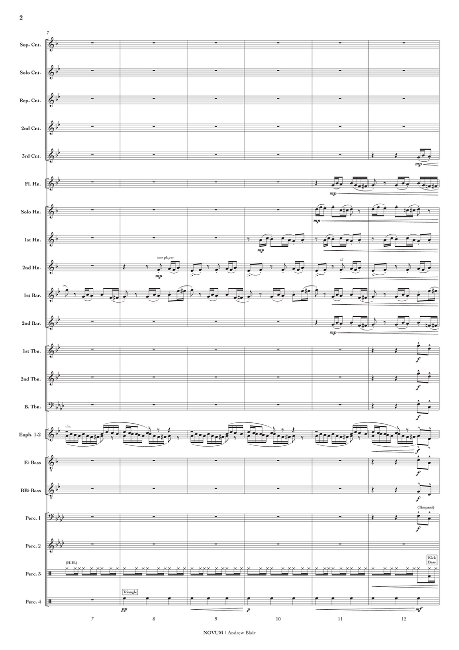 Novum (conductor's score) Brass Band scores gallery preview page 3