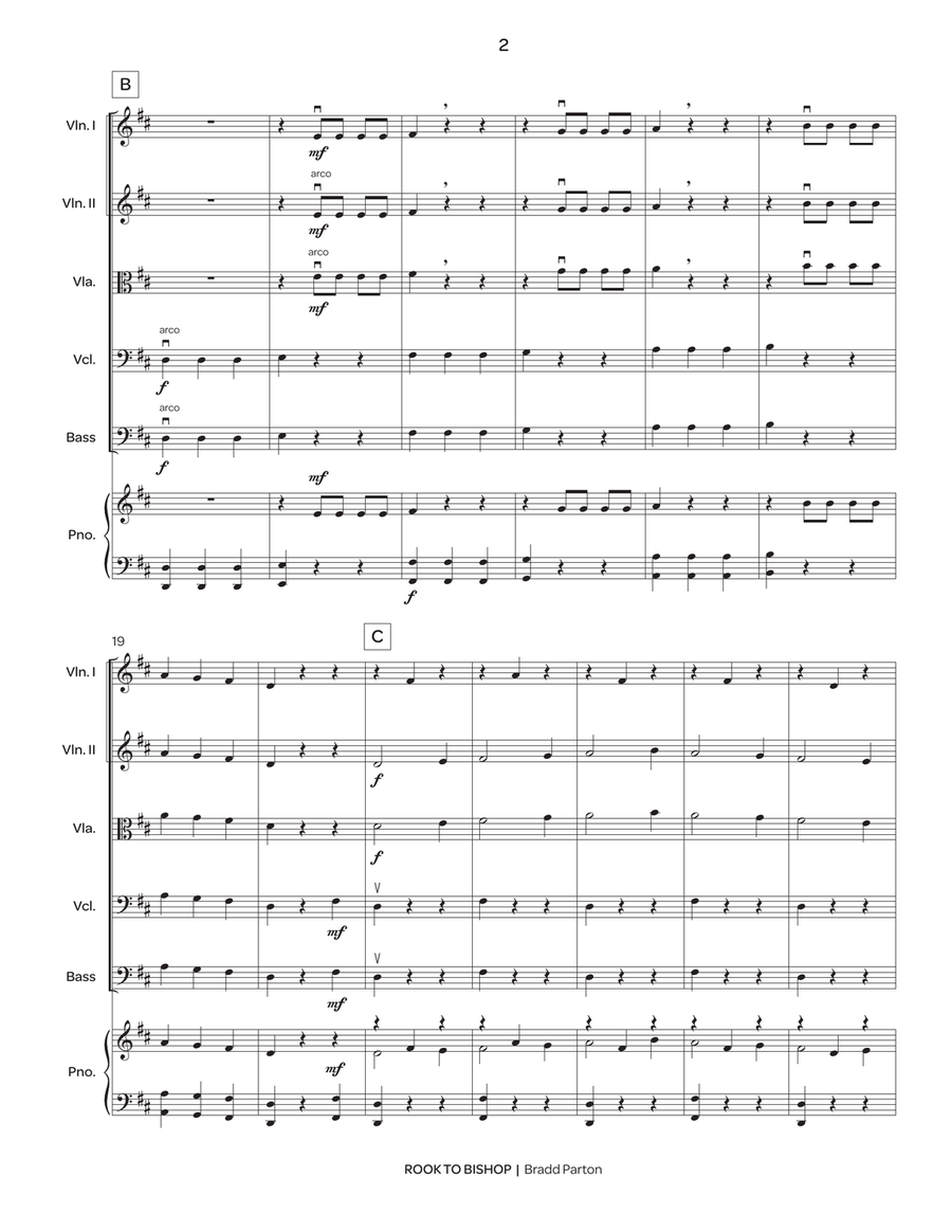 Three Piece with a Side of Rosin (score only) String Orchestra scores gallery preview page 3