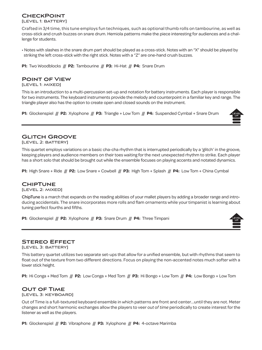 Ready Player 4 Ready Player 4 Percussion Ensemble scores gallery preview page 2