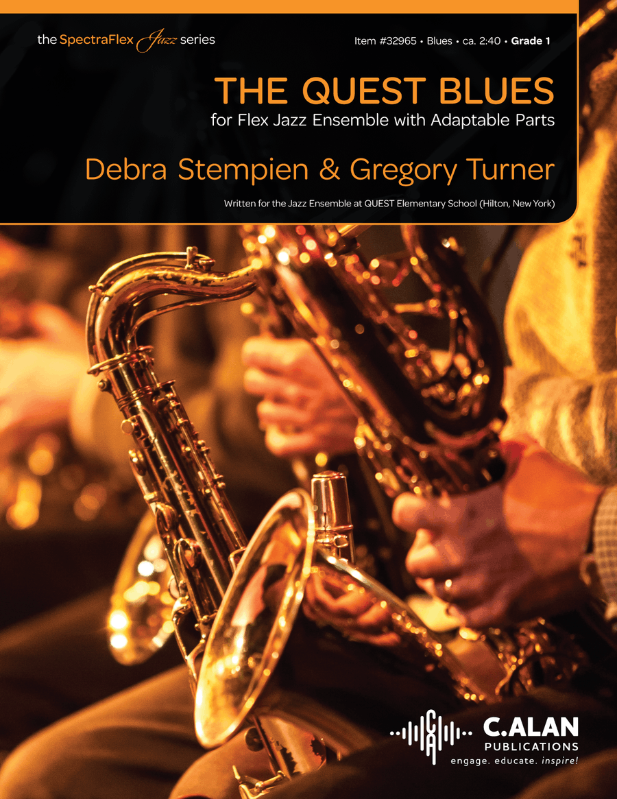 The Quest Blues (flex score only) Jazz Ensemble scores gallery preview page 1