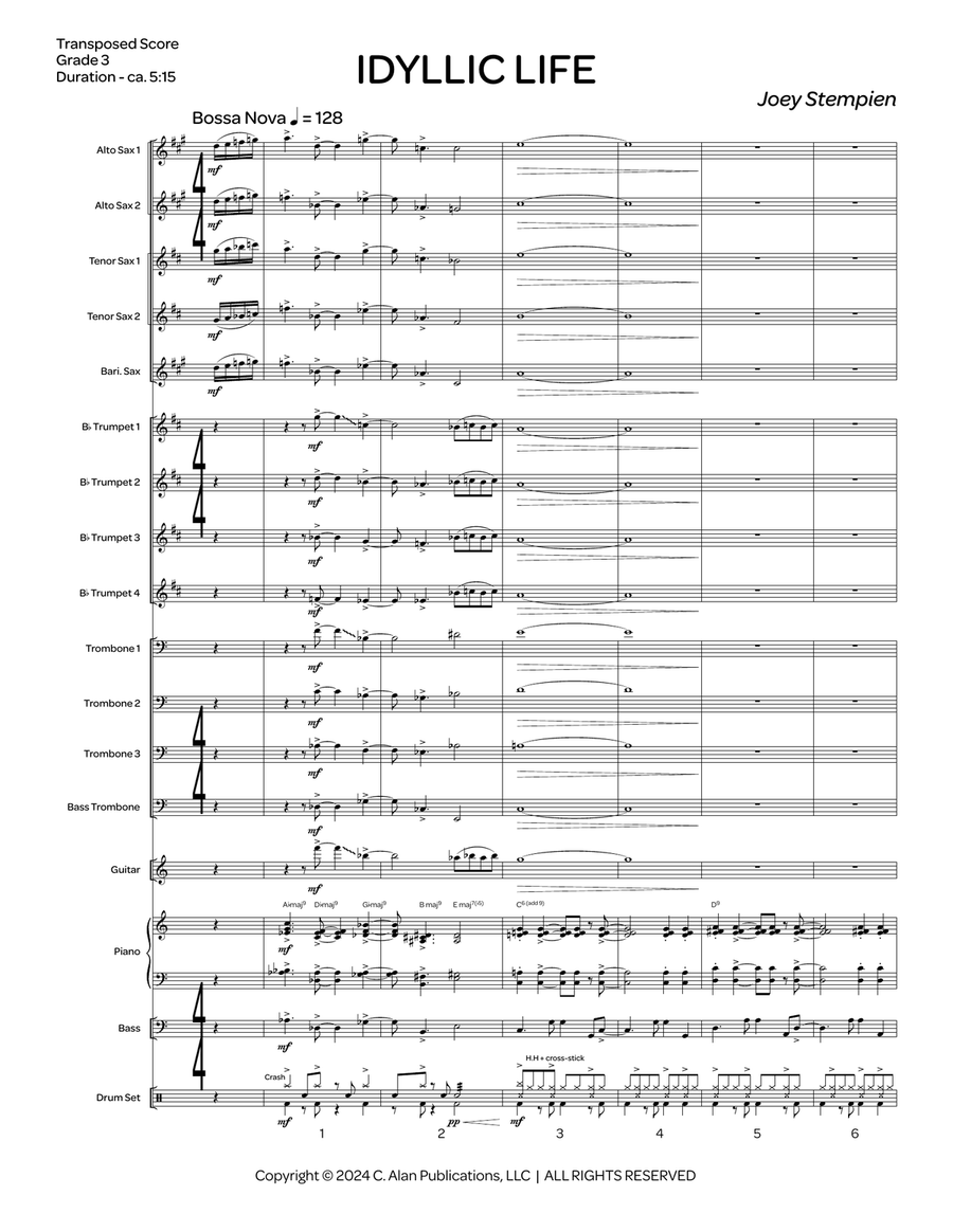 Idyllic Life Idyllic Life Jazz Ensemble scores gallery preview page 2