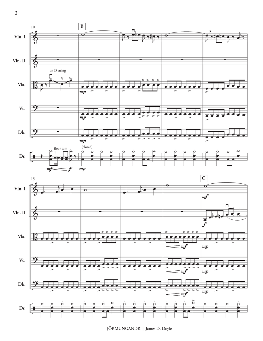 Jörmungandr Jörmungandr String Orchestra scores gallery preview page 3