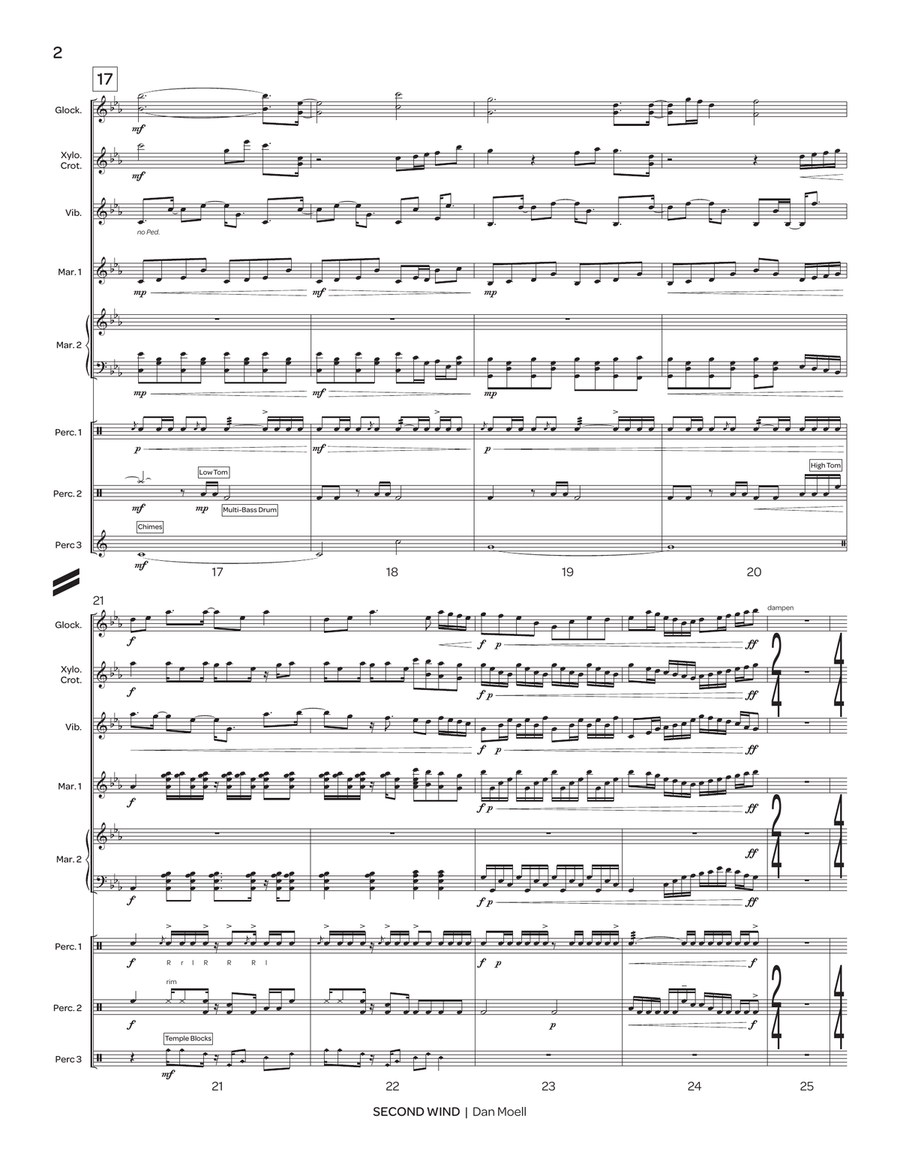 Second Wind Second Wind Percussion Ensemble scores gallery preview page 4