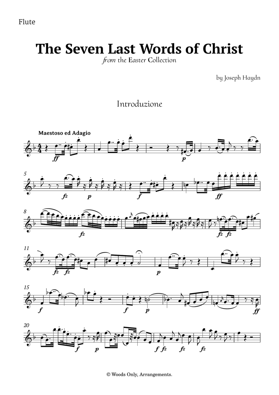 The Seven Last Words of Christ by Haydn for Woodwind Quartet Woodwind Quartet scores gallery preview page 4