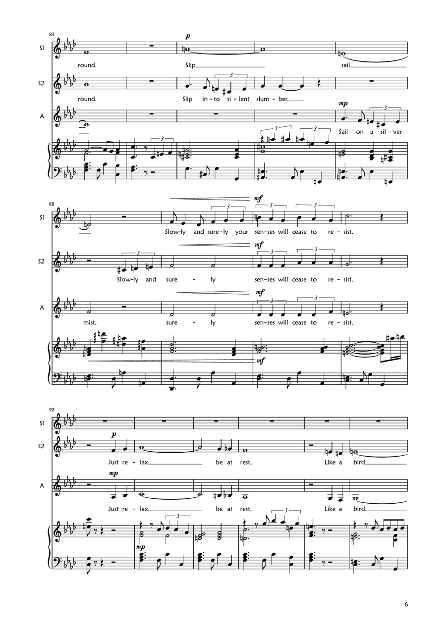 Medley: The Bare Necessities with Trust In Me (The Python's Song), Colonel Hathi's March (The Ele... SSA scores gallery preview page 6