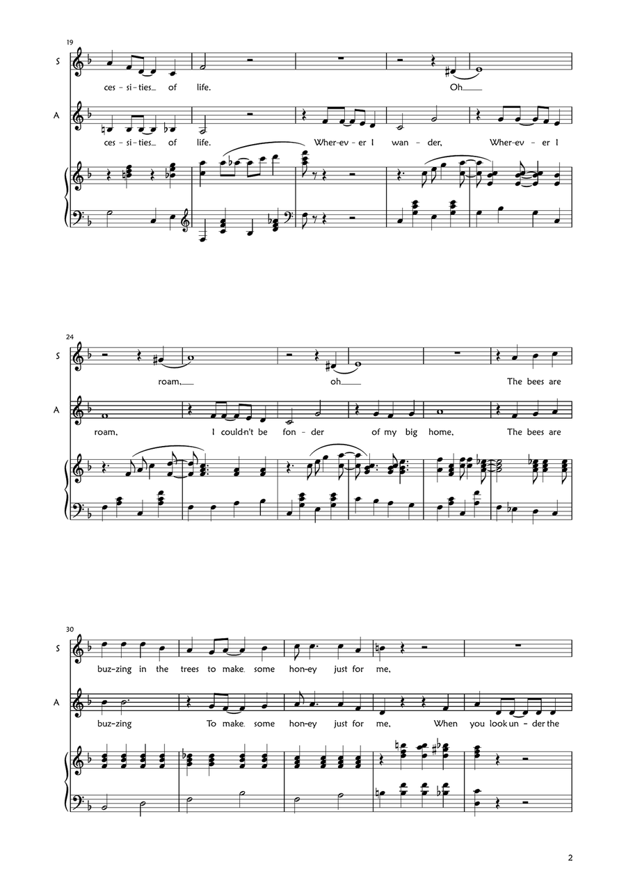 Medley: The Bare Necessities with Trust In Me (The Python's Song), Colonel Hathi's March (The Ele... SA scores gallery preview page 2