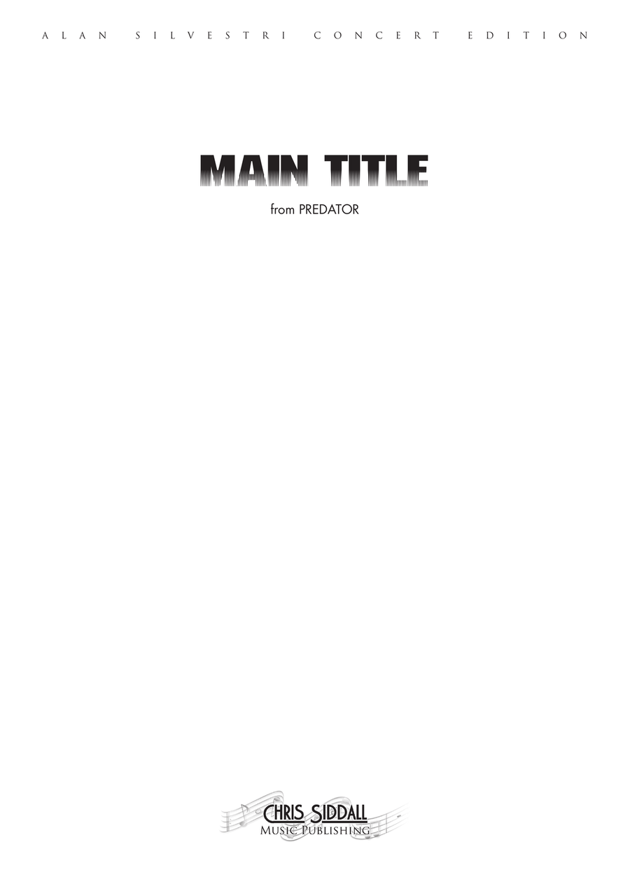 Predator Main Title - Score Only Full Orchestra scores gallery preview page 1