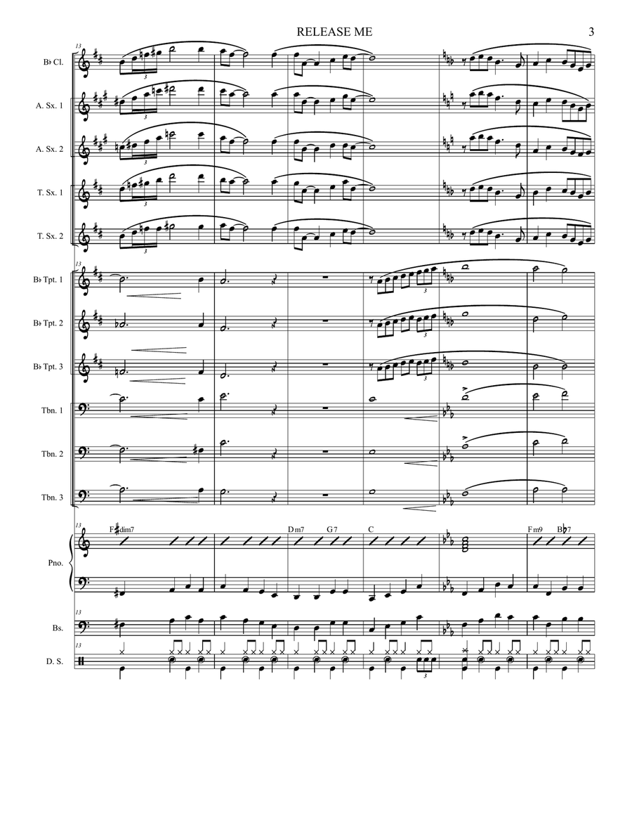 Release Me Release Me Jazz Ensemble scores gallery preview page 3