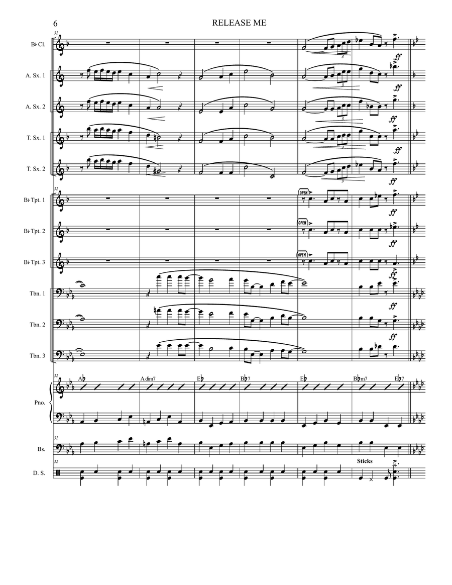Release Me Release Me Jazz Ensemble scores gallery preview page 6