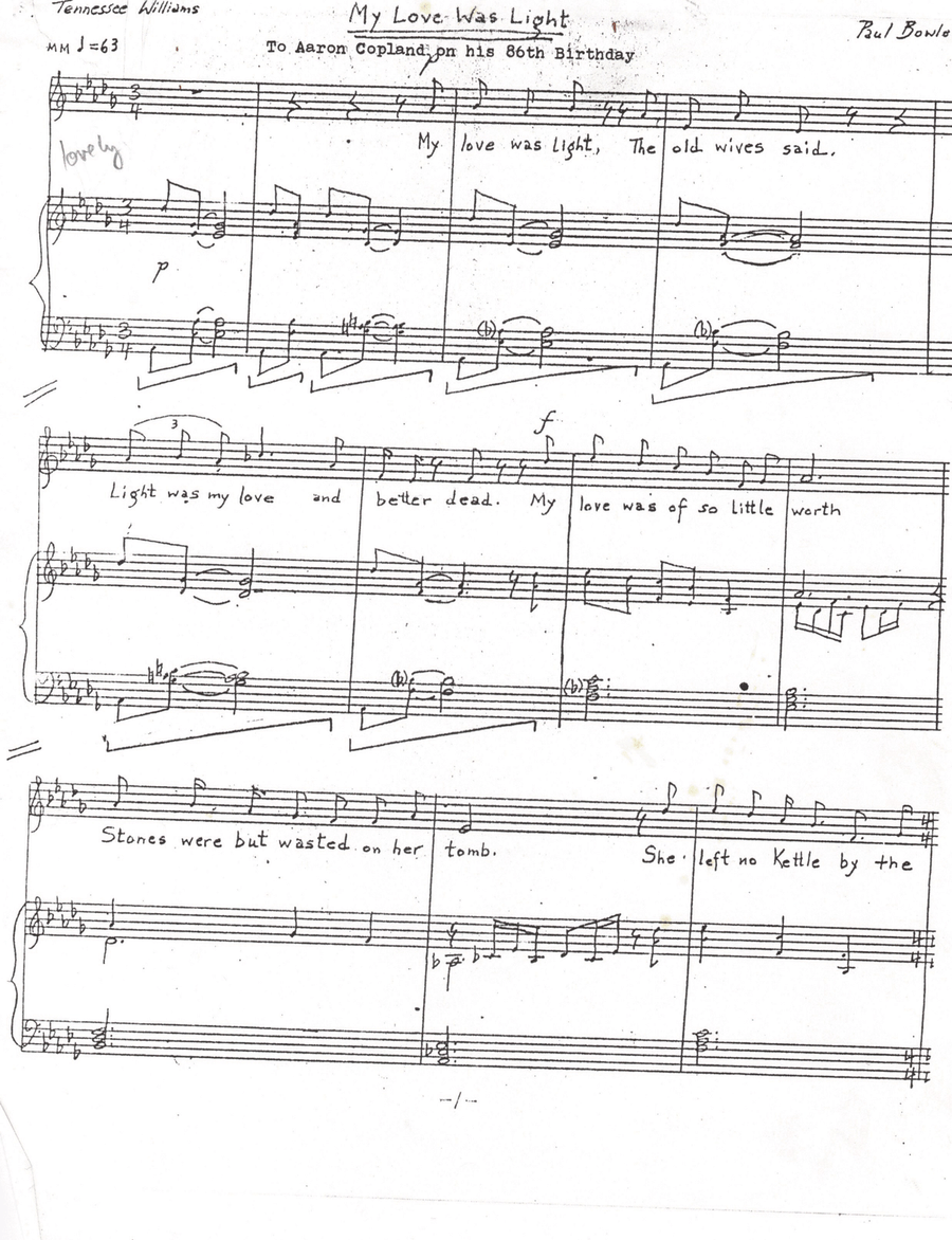 My Love Was Light My Love Was Light Piano, Vocal scores gallery preview page 1