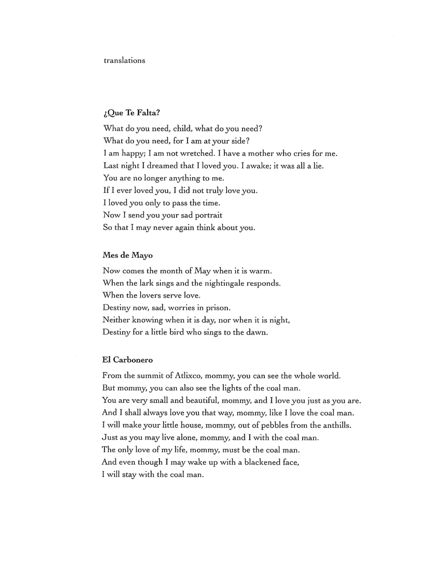 Three Songs From The Sierras Piano, Vocal scores gallery preview page 4