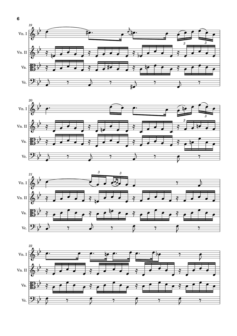 Ave Maria by F. Schubert – Arranged for String Quartet, Score and Parts String Quartet scores gallery preview page 6