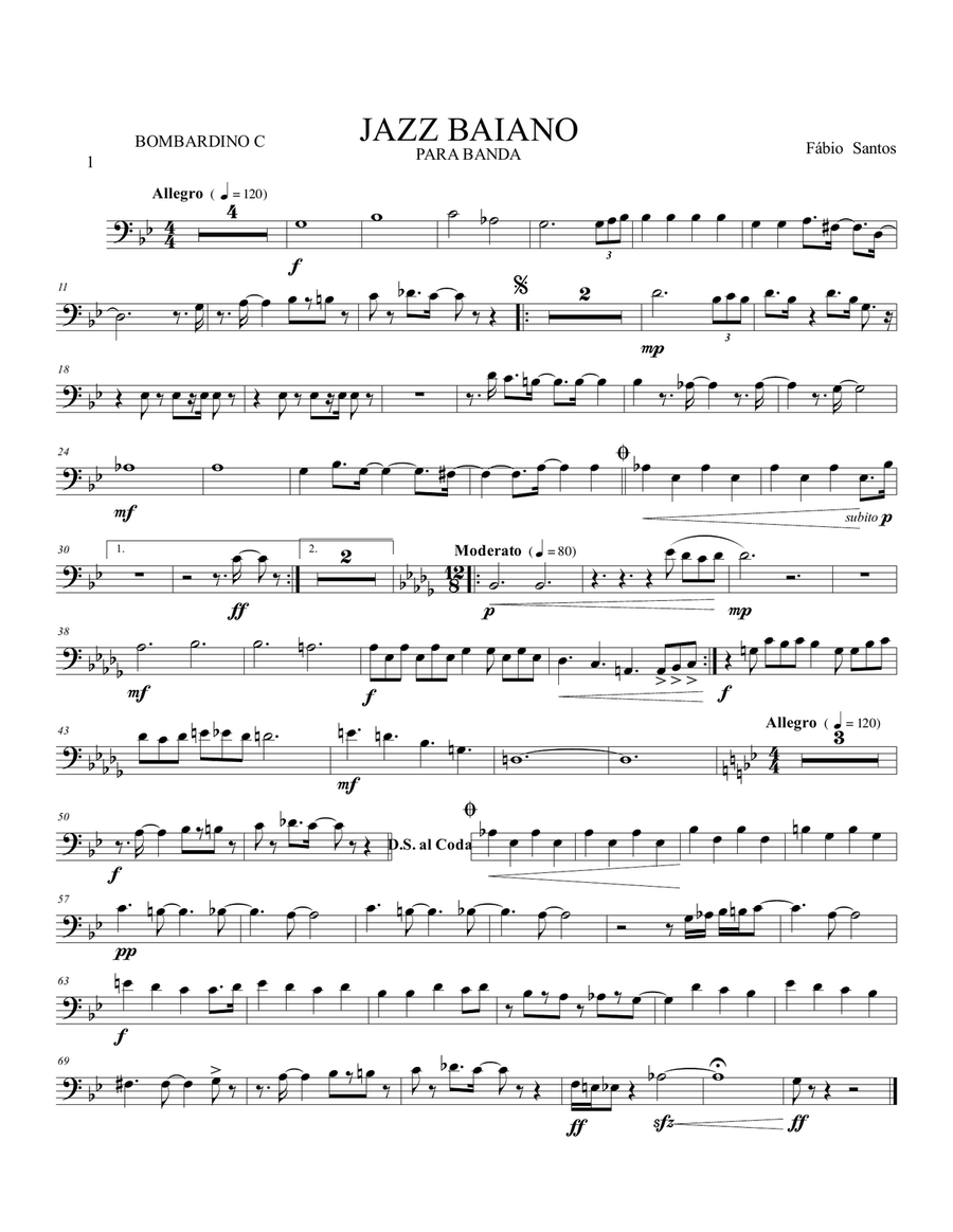 JAZZ BAIANO JAZZ BAIANO Concert Band scores gallery preview page 4