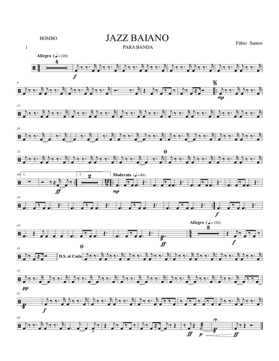 JAZZ BAIANO JAZZ BAIANO Concert Band scores gallery preview page 5