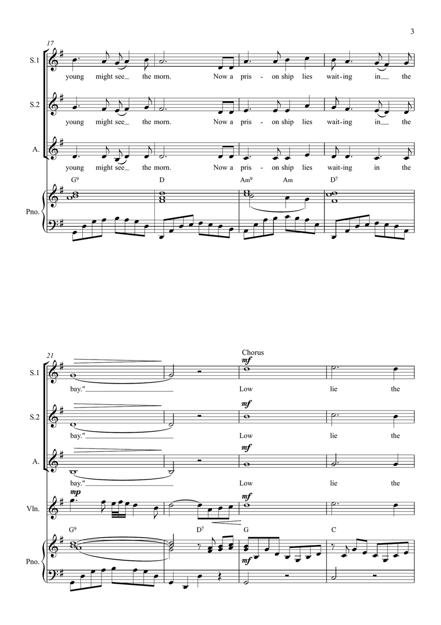 The Fields Of Athenry SSA scores gallery preview page 4