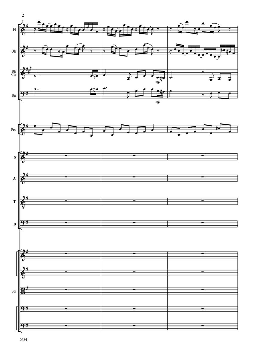 O Magnum Mysterium - Score Only Chamber Orchestra scores gallery preview page 2