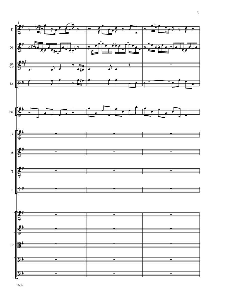 O Magnum Mysterium - Score Only Chamber Orchestra scores gallery preview page 3