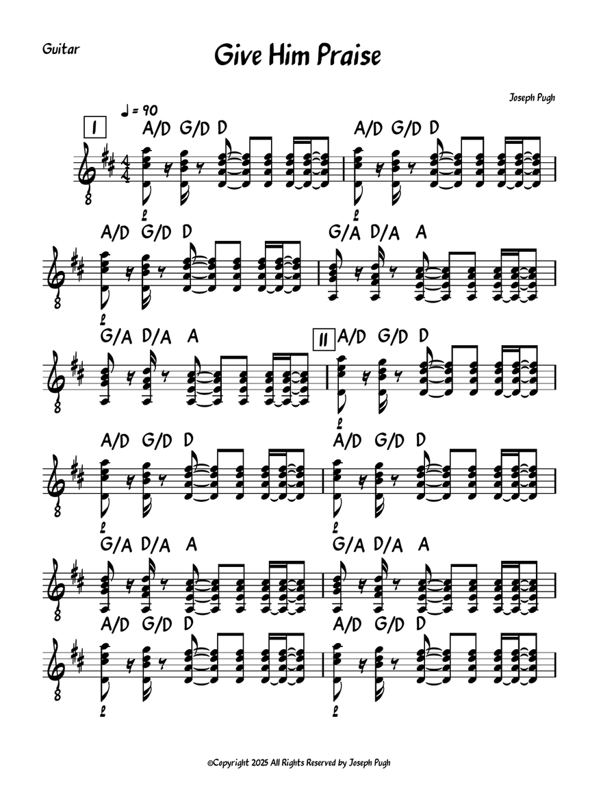 Give Him Praise Give Him Praise 4-Part scores gallery preview page 5