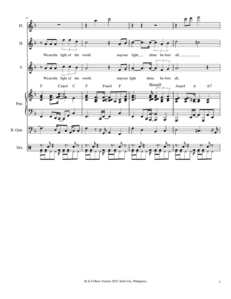 We are the Light of the World A Cappella scores gallery preview page 5