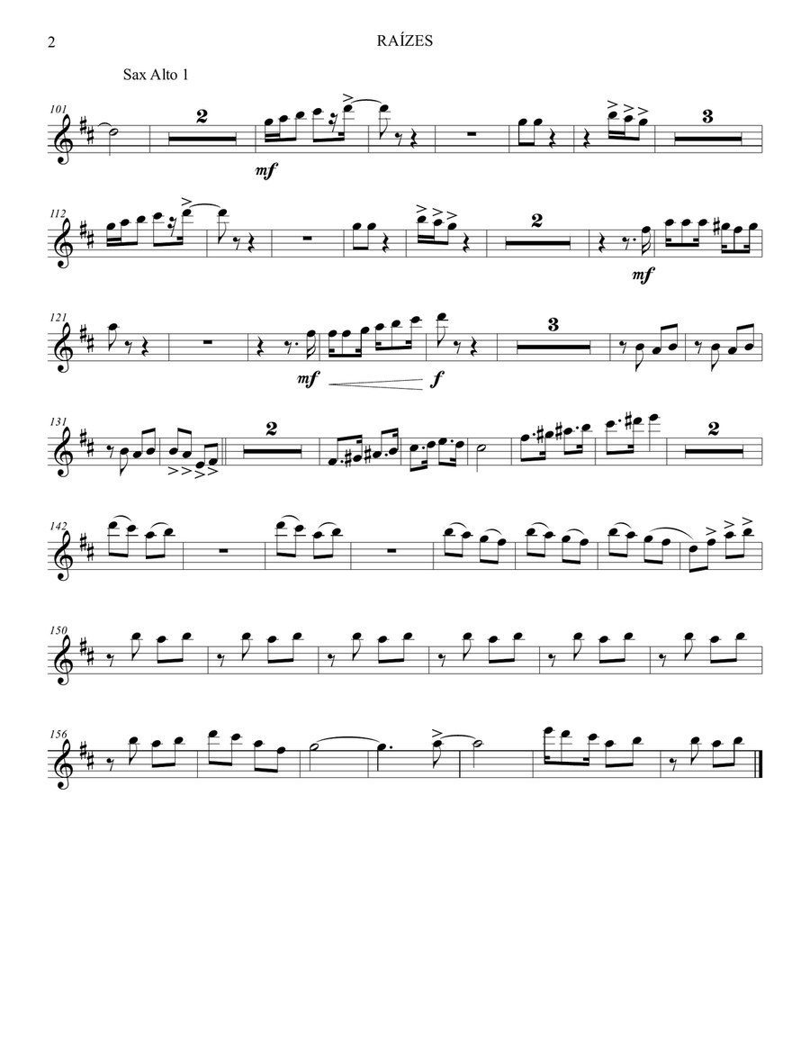 RAIZES (ESSENCE) RAIZES (ESSENCE) Concert Band scores gallery preview page 2
