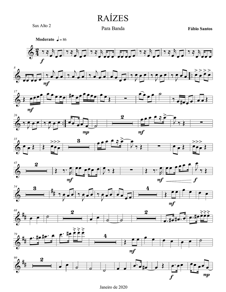 RAIZES (ESSENCE) RAIZES (ESSENCE) Concert Band scores gallery preview page 3