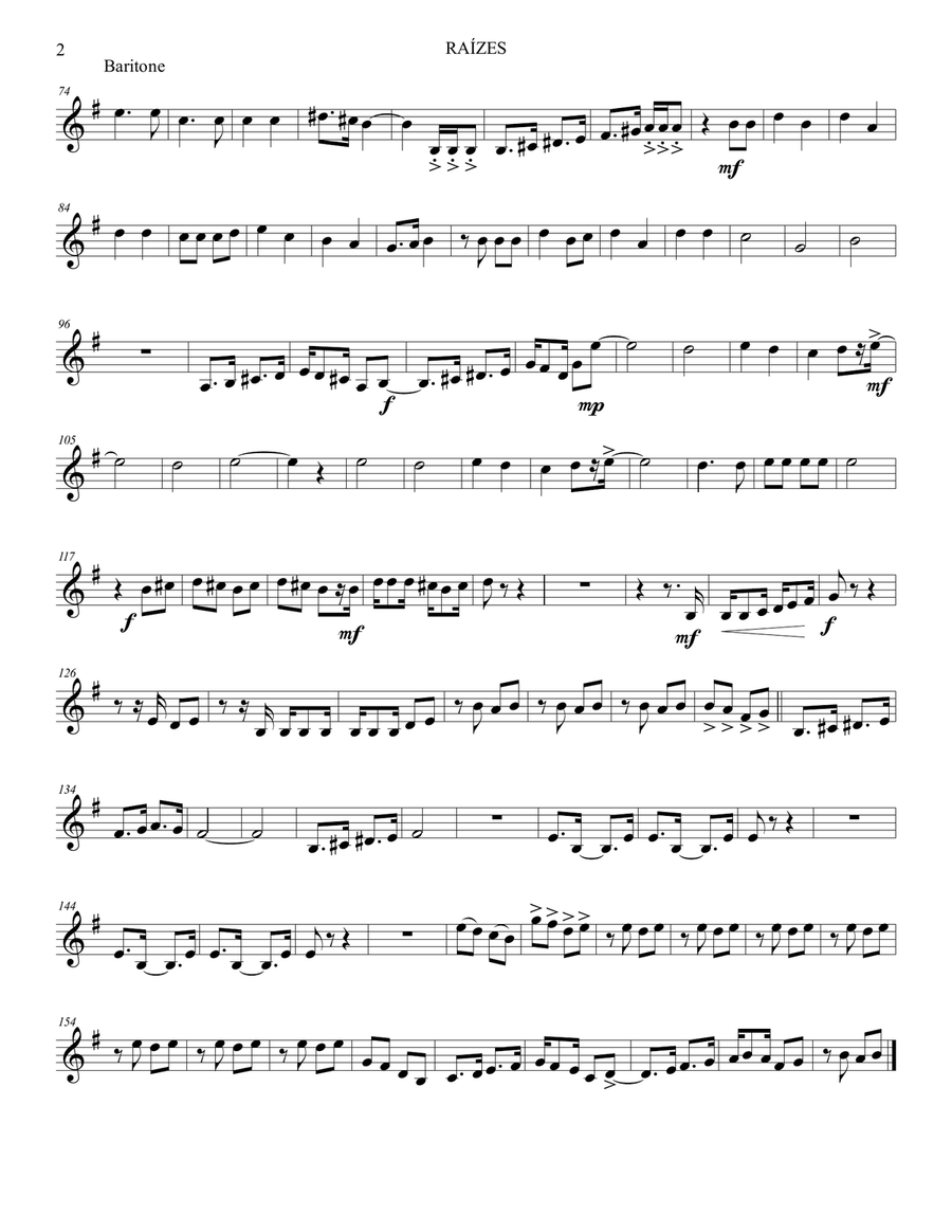 RAIZES (ESSENCE) RAIZES (ESSENCE) Concert Band scores gallery preview page 6