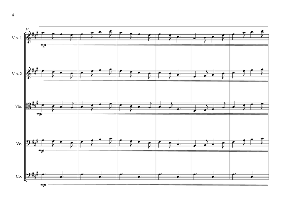 Nepalese National Anthem for String Orchestra String Orchestra scores gallery preview page 4