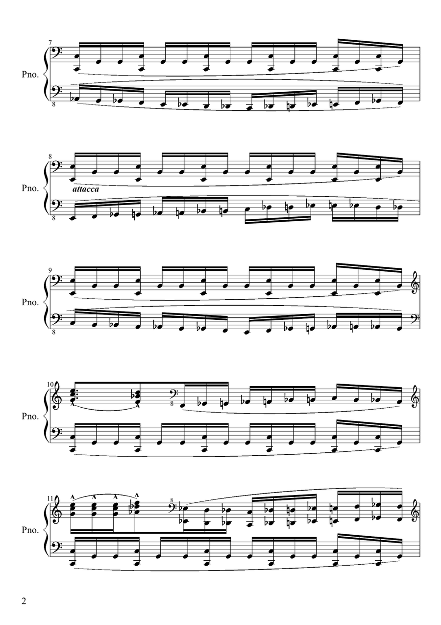 Bursting Out Part 1 [Light Up My Fire] Piano Solo scores gallery preview page 2