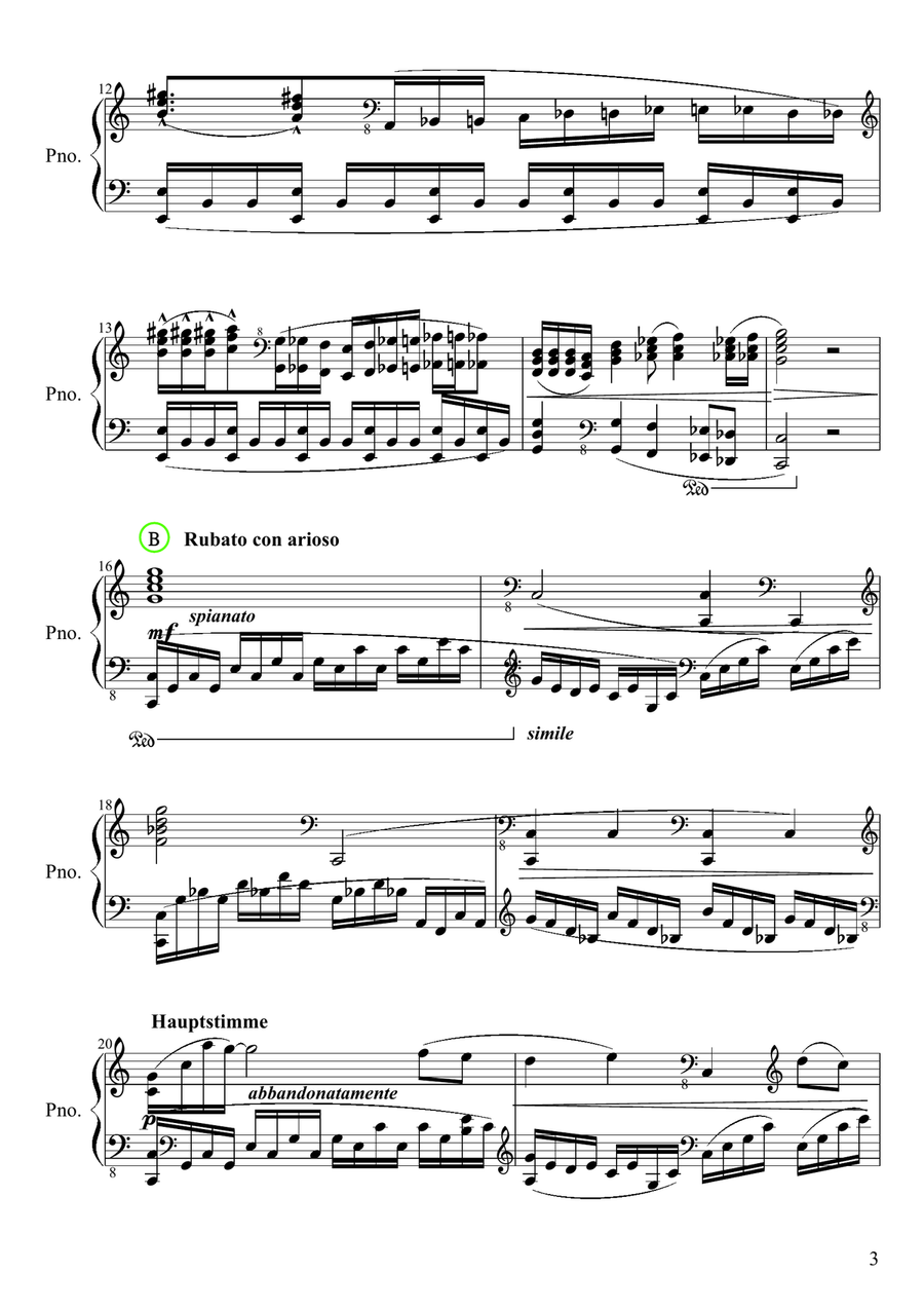 Bursting Out Part 1 [Light Up My Fire] Piano Solo scores gallery preview page 3