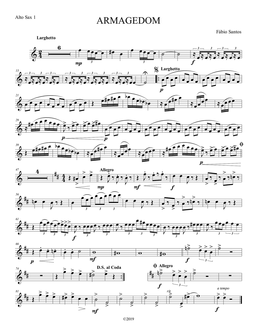 ARMAGEDOM Concert Band scores gallery preview page 1